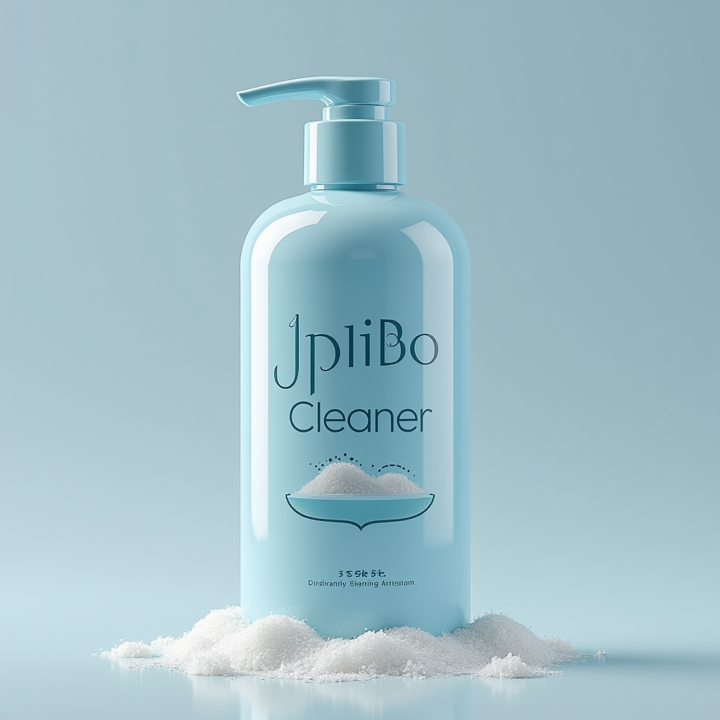 JPpibo Cleaner - 塩系トイレクリーナー 日本のエコフレンドリーな塩ベースのトイレ洗浄剤ブランドロゴ、古代エジプトの保存美学とサイバーパンクの活気を融合したデザイン