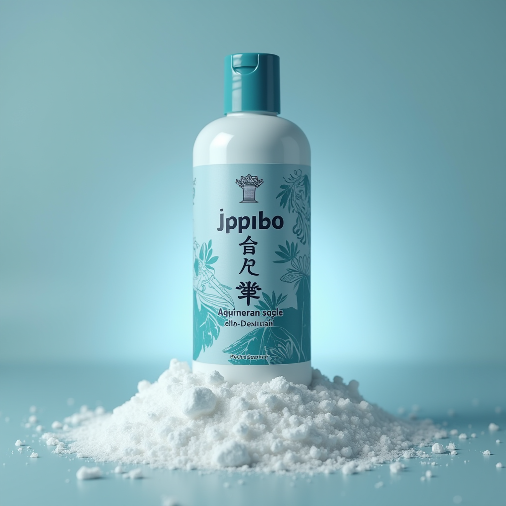 JPpibo Cleaner - 塩系トイレクリーナー 日本のエコフレンドリーな塩ベースのトイレ洗浄剤ブランドロゴ、古代エジプトの保存美学とサイバーパンクの活気を融合したデザイン