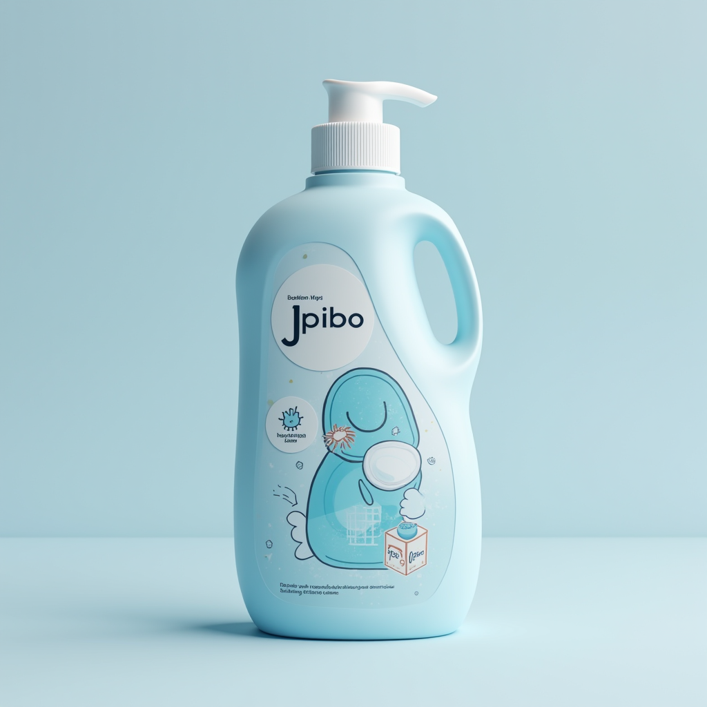 JPpibo Cleaner - 塩系トイレクリーナー 日本のエコフレンドリーな塩ベースのトイレ洗浄剤ブランドロゴ、古代エジプトの保存美学とサイバーパンクの活気を融合したデザイン