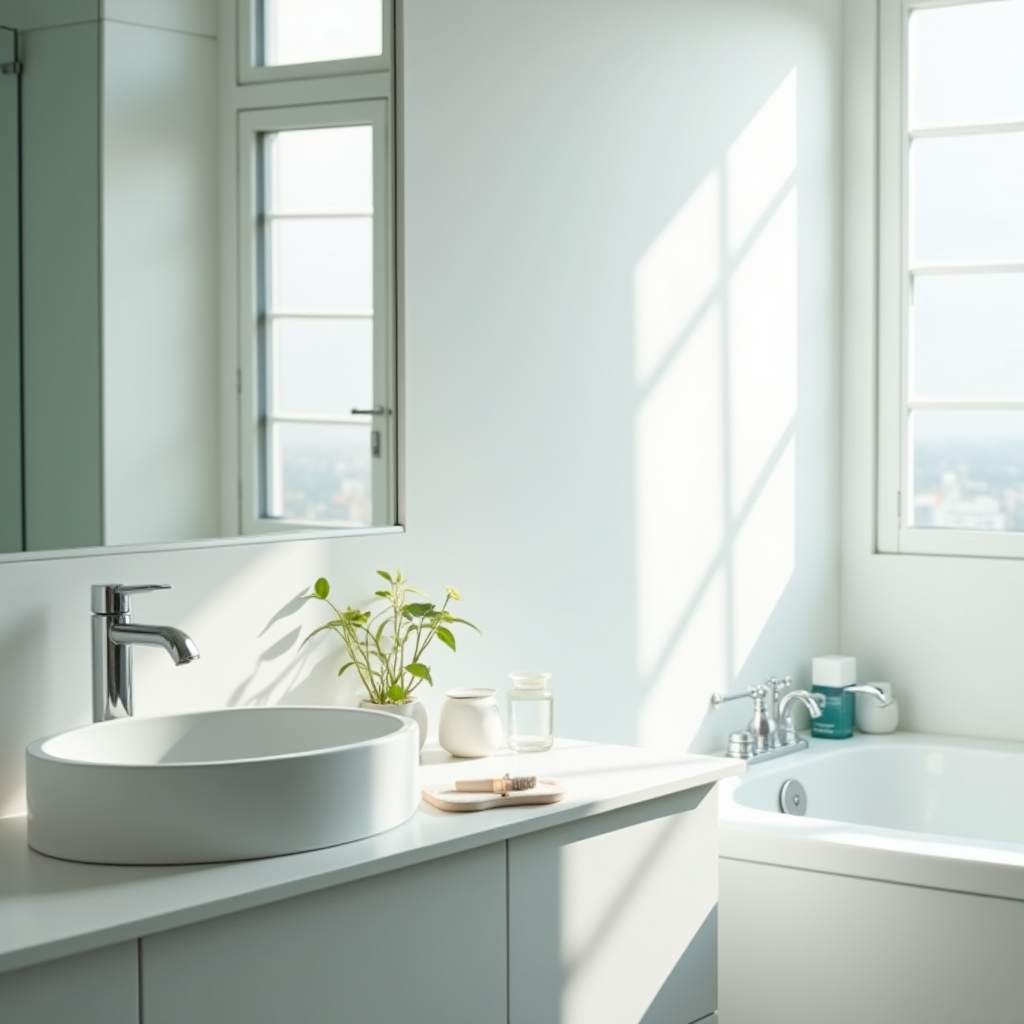 JPpiboの天然塩洗浄フォーミュラを使用したプロのバスルームクリーニングサービス、清潔で明るい日本の家庭のバスルーム