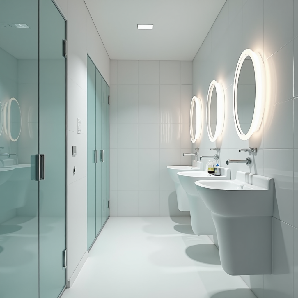 オフィス、レストラン、ホテル、ショッピングセンター向けカスタマイズメンテナンスサービスプラン。JPpibo塩クリーナー製品を使用した定期清掃で清潔なトイレ施設を維持。週次から月次まで柔軟な契約が可能