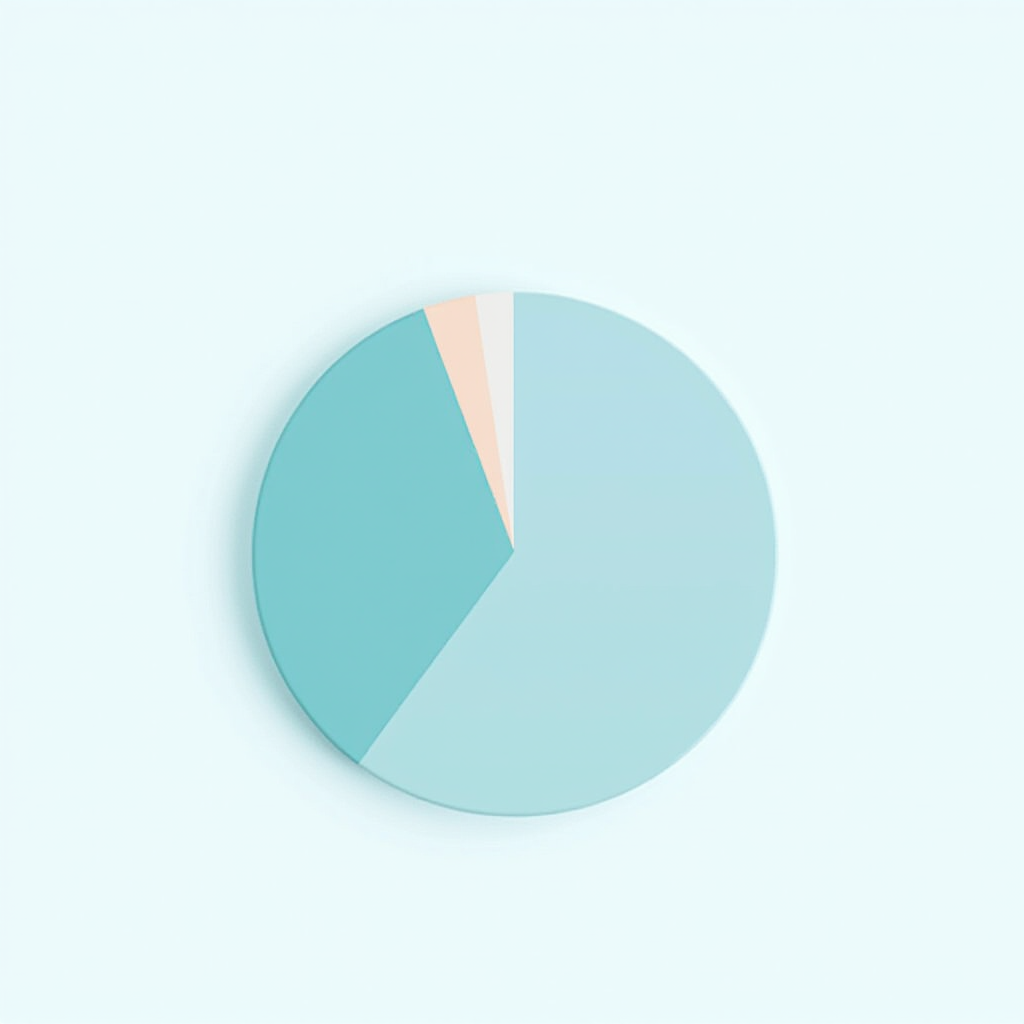 日本における異なるトイレクリーナータイプの市場シェア分布を示す円グラフ、塩系クリーナーが最大セグメントを占める、クリーンでモダンなインフォグラフィックデザイン